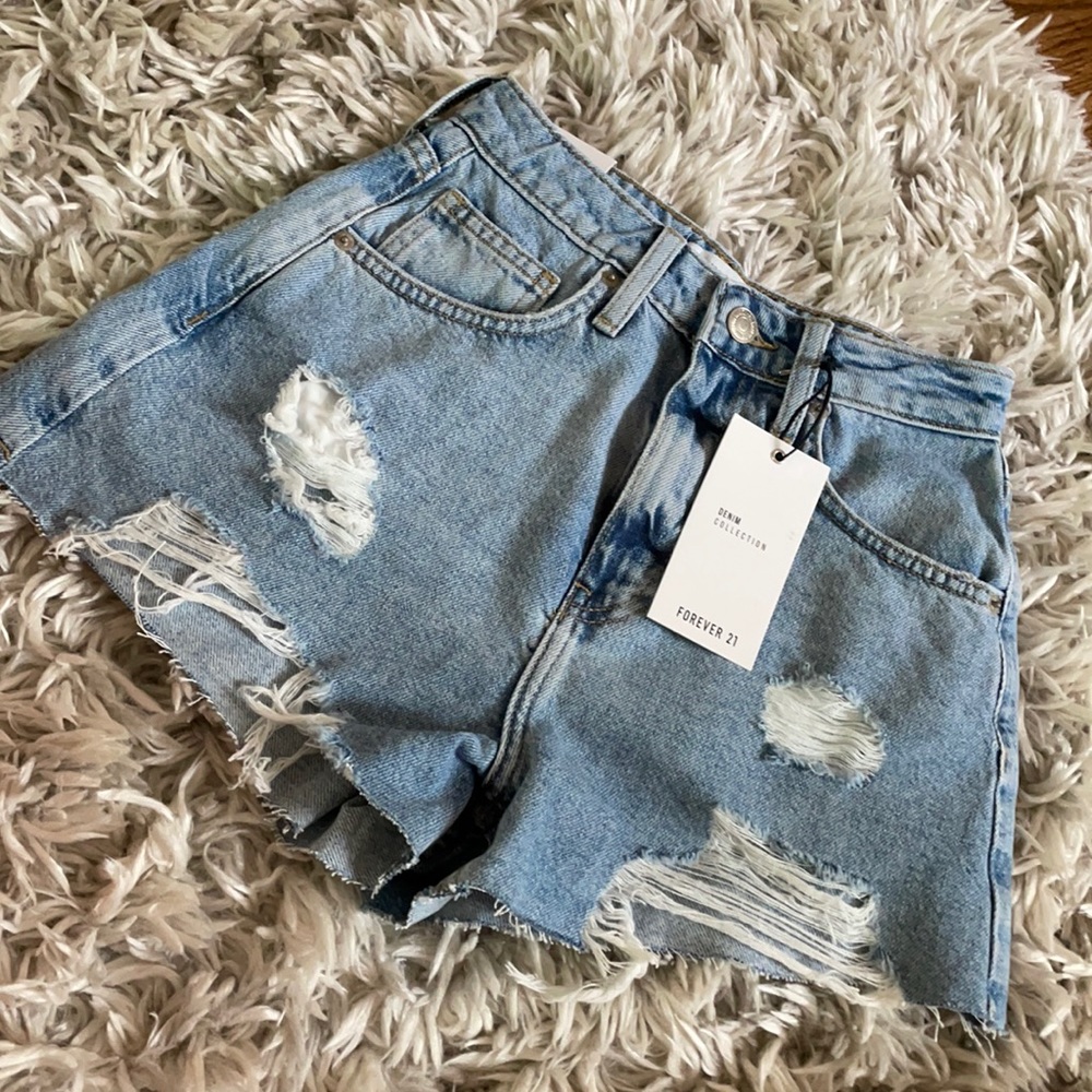 Denim shorts
